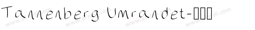 Tannenberg Umrandet字体转换